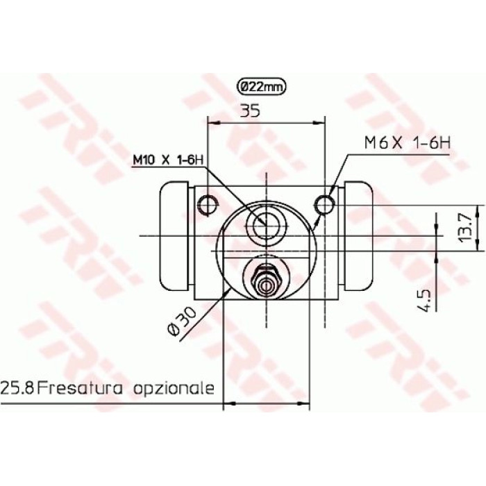 TRW BWH402 Radbremszylinder TRW BWH402 Radbremszylinder