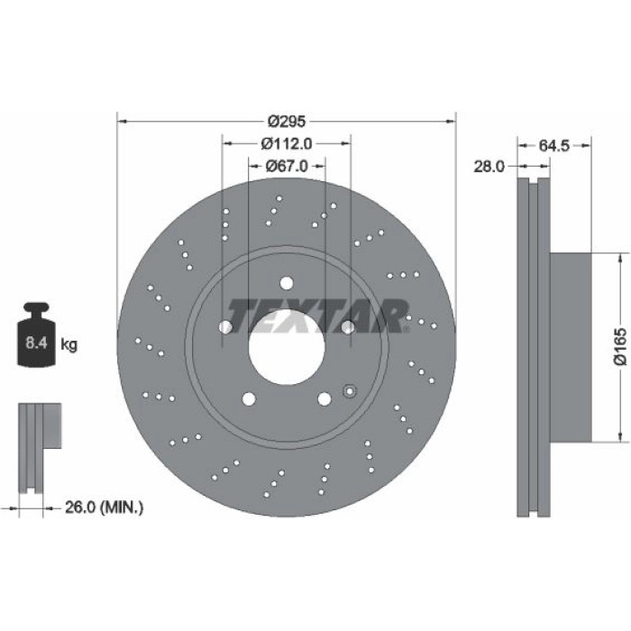 Bremsscheibe 92165003 Bremsscheibe 92165003