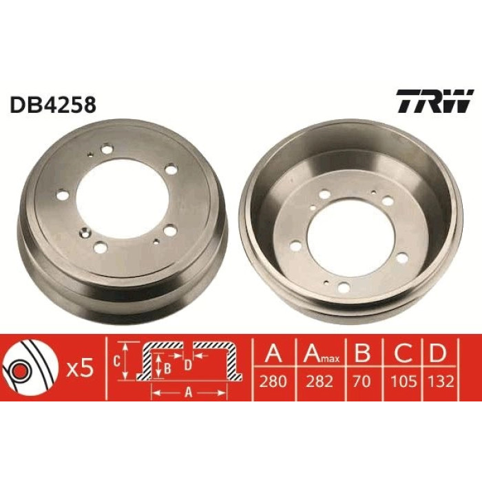 Bremstrommel DB4258