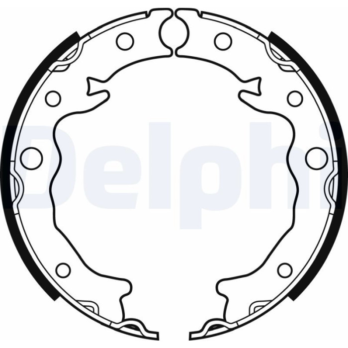 Delphi LS2089 Bremsbackensatz, Feststellbremse