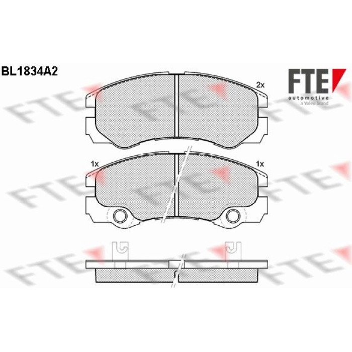 FTE 9010413 Bremsbelagsatz, Scheibenbremse