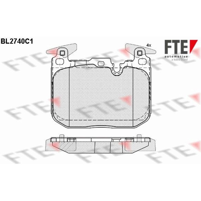 FTE 9010955 Bremsbelagsatz, Scheibenbremse FTE 9010955 Bremsbelagsatz, Scheibenbremse