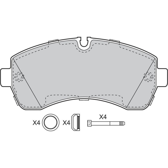 Valeo 598881 Bremsbelagsatz, Scheibenbremse Valeo 598881 Bremsbelagsatz, Scheibenbremse