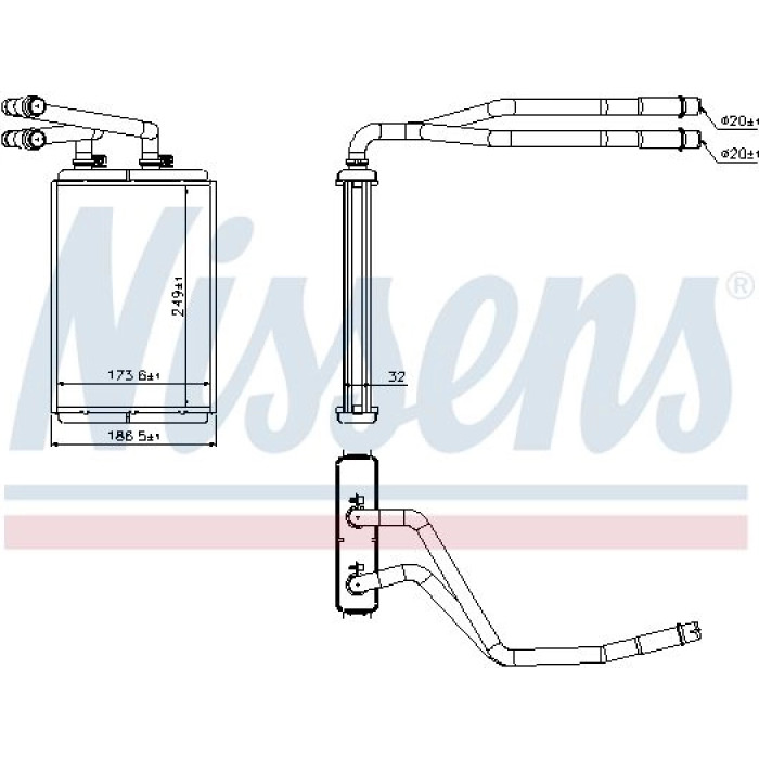 Nissens 73990 Wärmetauscher, Innenraumheizung
