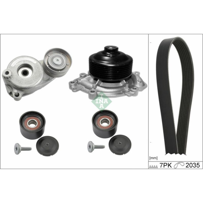INA 529 0597 30 Wasserpumpe + Keilrippenriemensatz INA 529 0597 30 Wasserpumpe + Keilrippenriemensatz