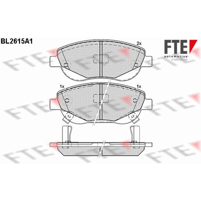 FTE 9010863 Bremsbelagsatz, Scheibenbremse FTE 9010863 Bremsbelagsatz, Scheibenbremse
