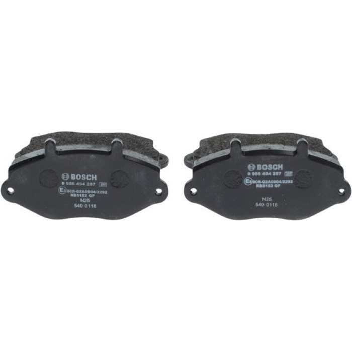 BOSCH 0 986 494 287 Bremsbelagsatz, Scheibenbremse BOSCH 0 986 494 287 Bremsbelagsatz, Scheibenbremse