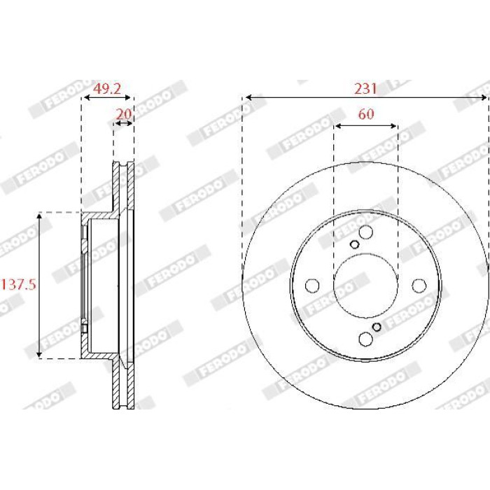 Ferodo DDF2689C Bremsscheibe PREMIER