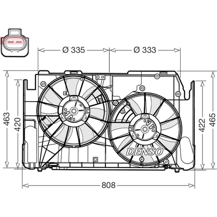Denso DER50002 Lüfter, Motorkühlung