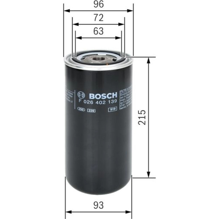 BOSCH F 026 402 139 Kraftstofffilter BOSCH F 026 402 139 Kraftstofffilter