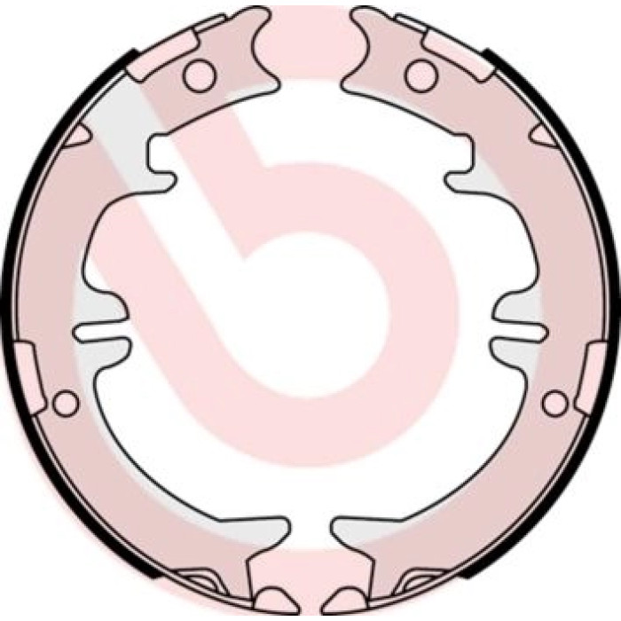 Brembo S 83 542 Bremsbackensatz, Feststellbremse ESSENTIAL LINE