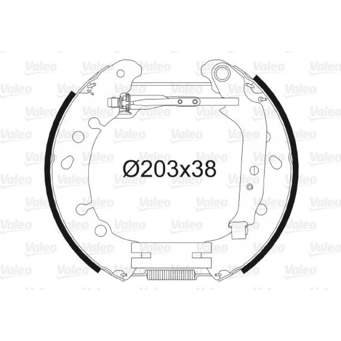 Valeo 554896 Bremsbackensatz Valeo 554896 Bremsbackensatz