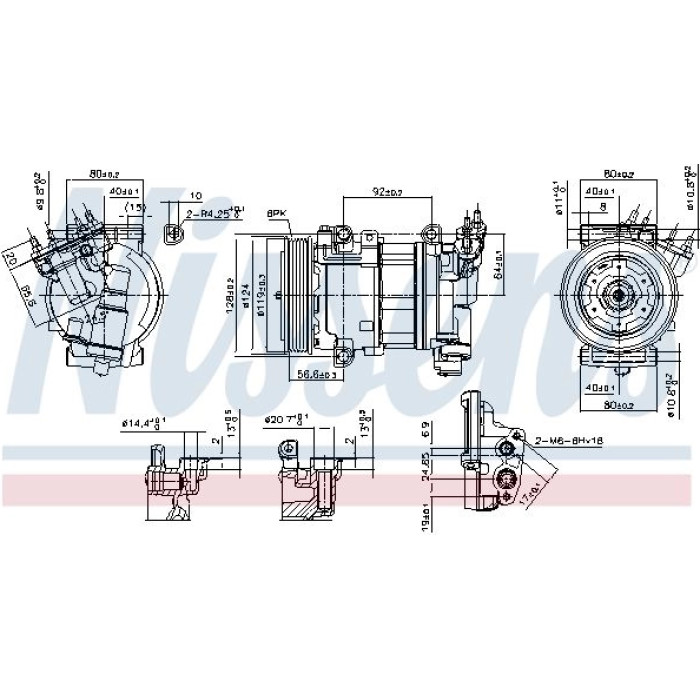 Nissens 890051 Kompressor, Klimaanlage FIRST FIT Nissens 890051 Kompressor, Klimaanlage FIRST FIT