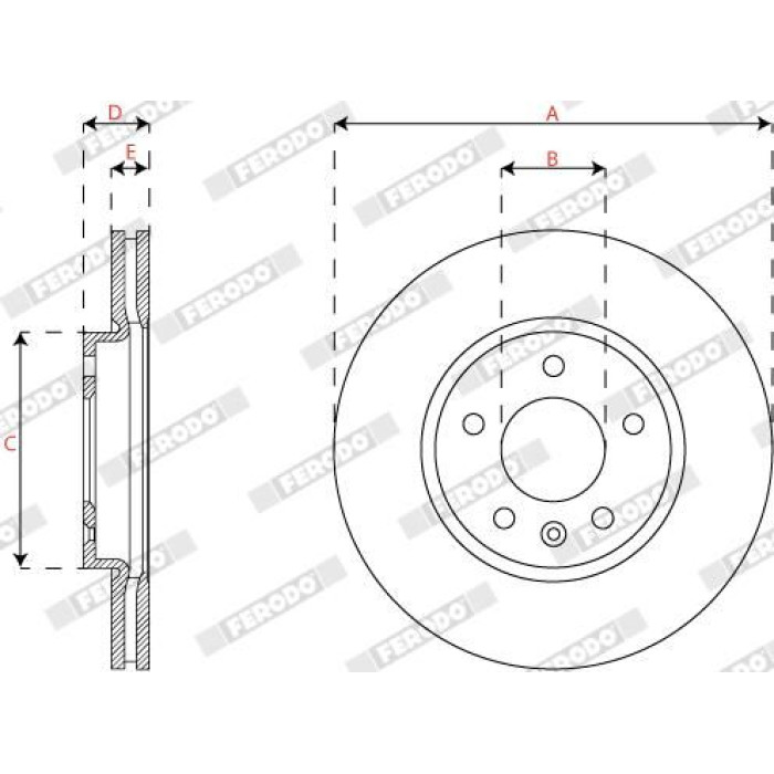Ferodo DDF2811C Bremsscheibe PREMIER