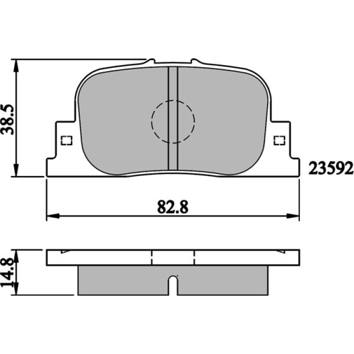 Metzger 1170868 Bremsbelagsatz, Scheibenbremse