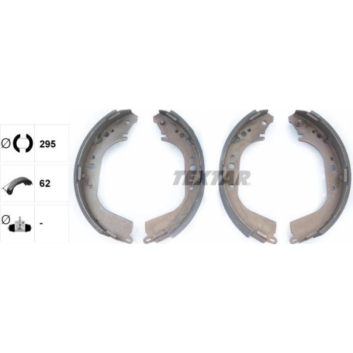 Textar 91050400 Bremsbackensatz Textar 91050400 Bremsbackensatz