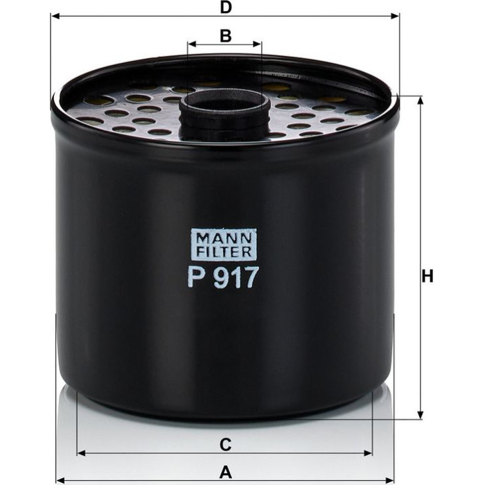 Mann-Filter P 917 X Kraftstofffilter Mann-Filter P 917 X Kraftstofffilter
