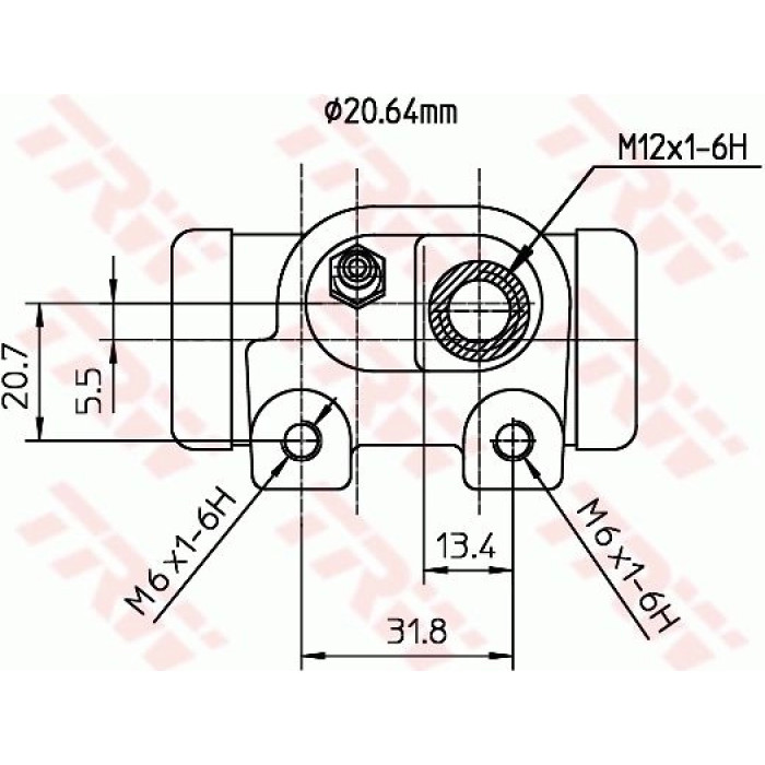 TRW BWF128 Radbremszylinder TRW BWF128 Radbremszylinder