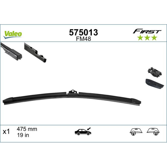 Valeo 575013 Wischblatt FIRST MULTICONNECTION Valeo 575013 Wischblatt FIRST MULTICONNECTION