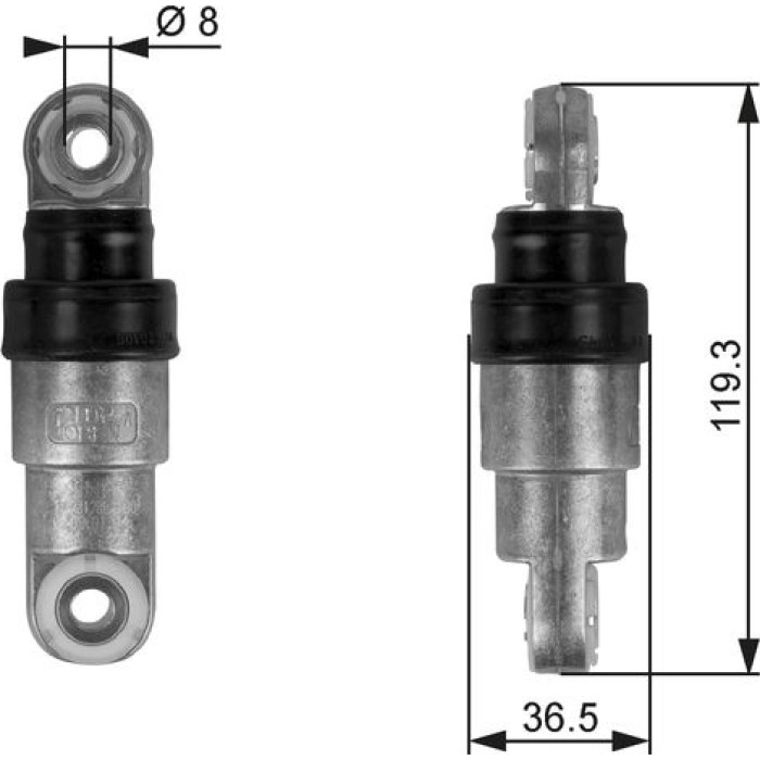Gates T38218 Schwingungsdämpfer, Keilrippenriemen DriveAlign™