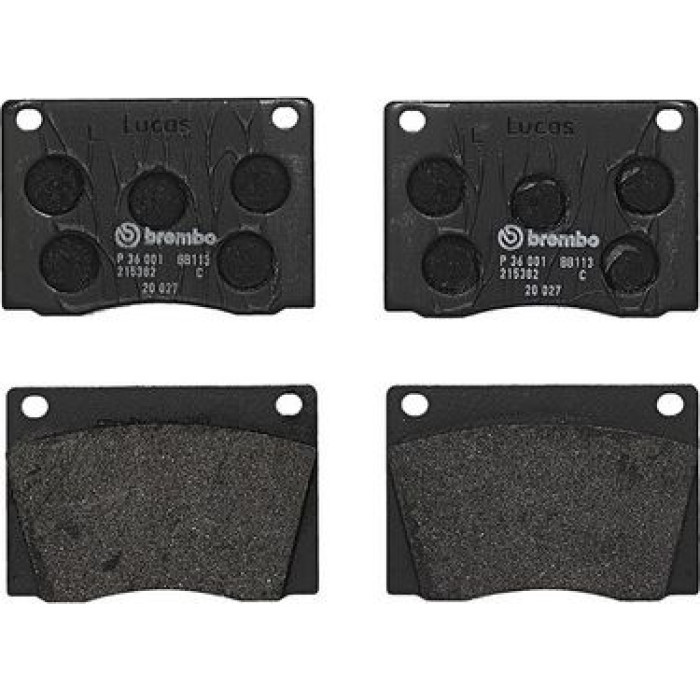 Brembo P 36 001 Bremsbelagsatz, Scheibenbremse PRIME LINE Brembo P 36 001 Bremsbelagsatz, Scheibenbremse PRIME LINE