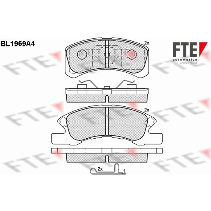 FTE 9010553 Bremsbelagsatz, Scheibenbremse FTE 9010553 Bremsbelagsatz, Scheibenbremse