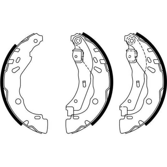 BOSCH 0 986 487 940 Bremsbackensatz