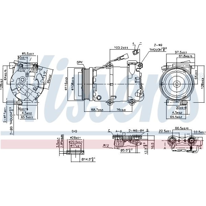 Nissens 89234 Kompressor, Klimaanlage FIRST FIT