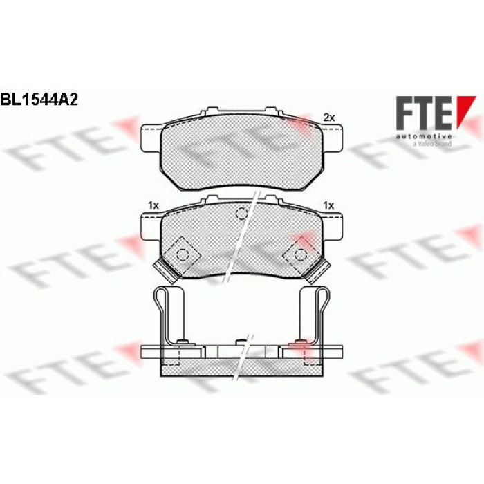 FTE 9010240 Bremsbelagsatz, Scheibenbremse