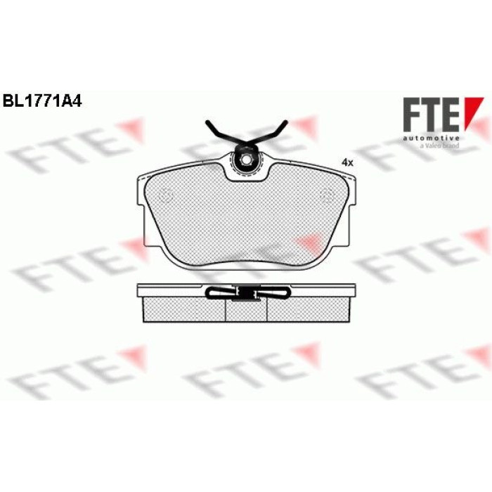 FTE 9010341 Bremsbelagsatz, Scheibenbremse FTE 9010341 Bremsbelagsatz, Scheibenbremse