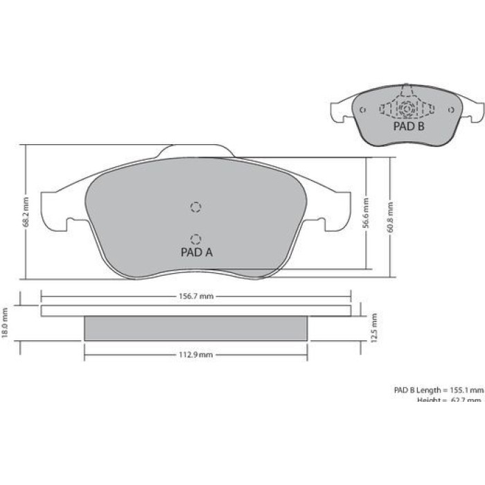 Metzger 1170409 Bremsbelagsatz, Scheibenbremse Metzger 1170409 Bremsbelagsatz, Scheibenbremse