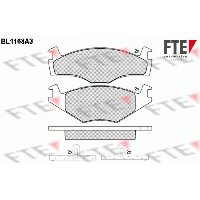FTE 9010046 Bremsbelagsatz, Scheibenbremse FTE 9010046 Bremsbelagsatz, Scheibenbremse