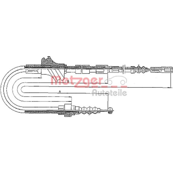 Metzger 10.4094 Seilzug, Feststellbremse