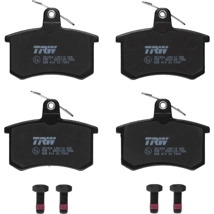TRW GDB814 Bremsbelagsatz, Scheibenbremse COTEC TRW GDB814 Bremsbelagsatz, Scheibenbremse COTEC
