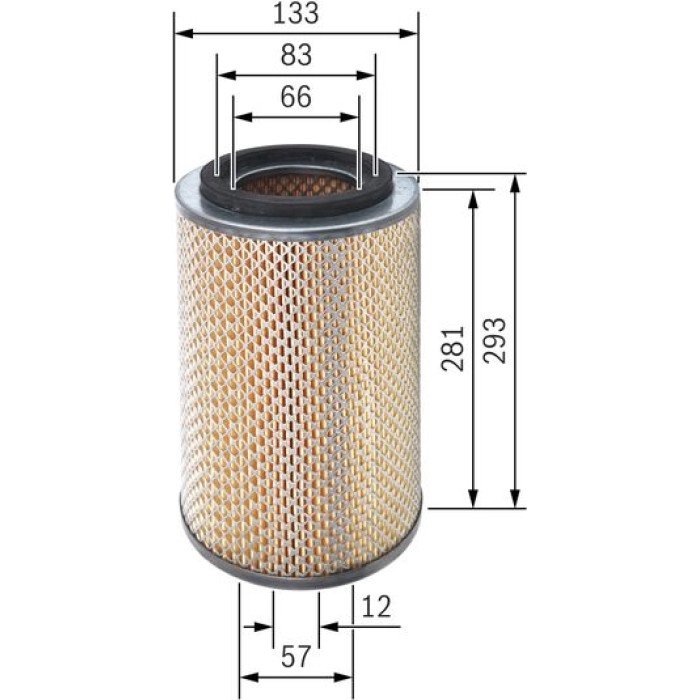 Luftfilter F 026 400 186 Luftfilter F 026 400 186