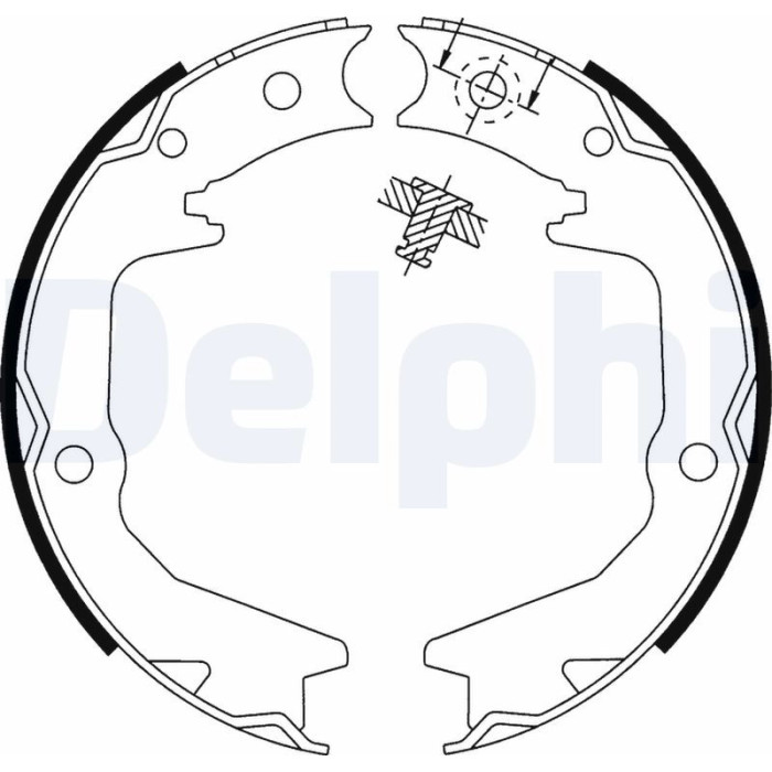 Delphi LS1913 Bremsbackensatz, Feststellbremse Delphi LS1913 Bremsbackensatz, Feststellbremse