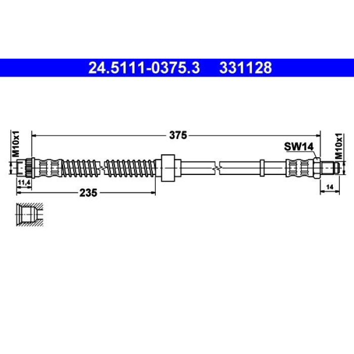 ATE 24.5111-0375.3 Bremsschlauch ATE 24.5111-0375.3 Bremsschlauch