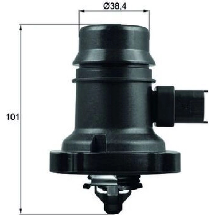 Mahle TM 37 103 Thermostat, Kühlmittel BEHR