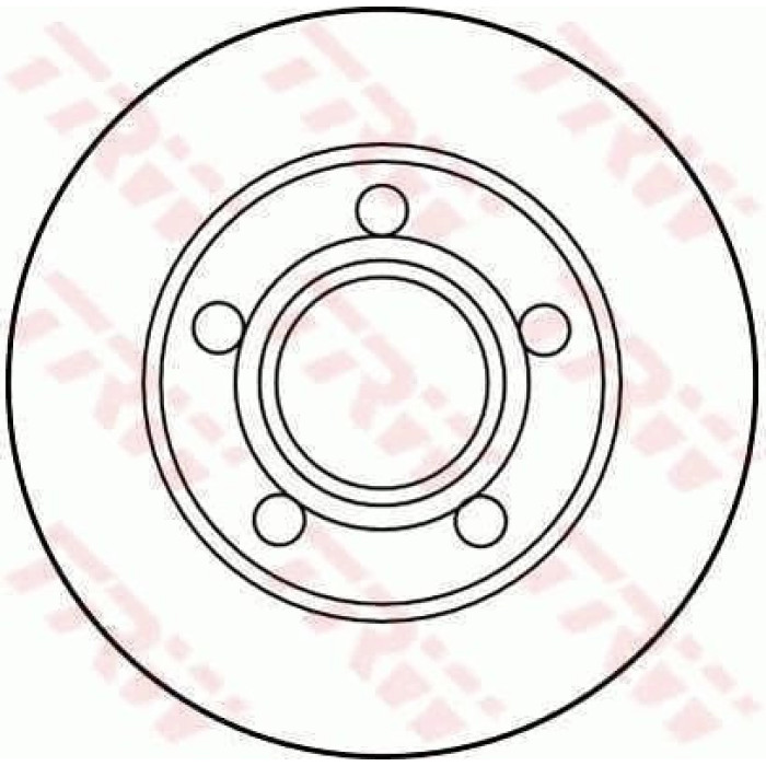 TRW DF2655 Bremsscheibe