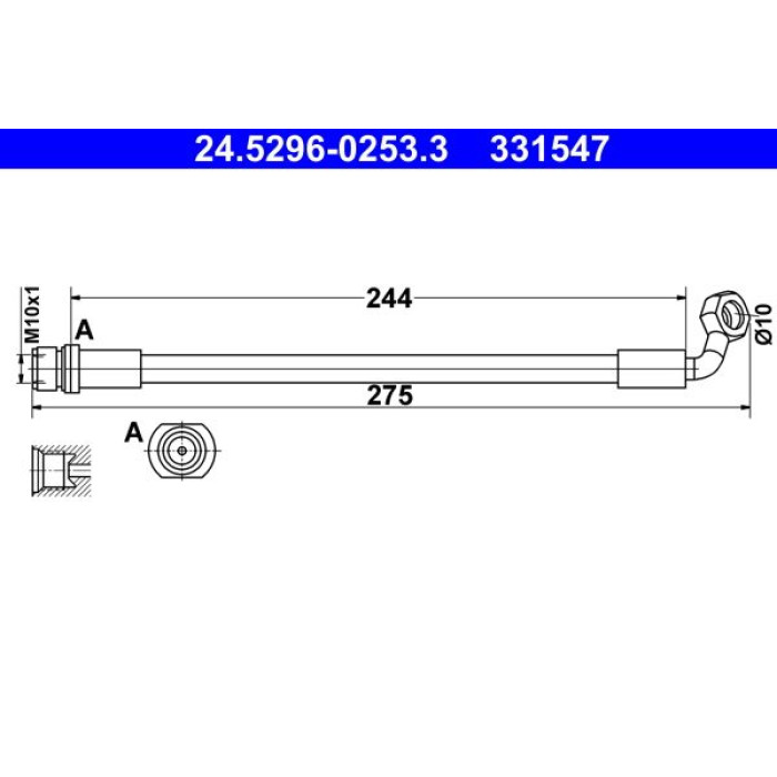 ATE 24.5296-0253.3 Bremsschlauch