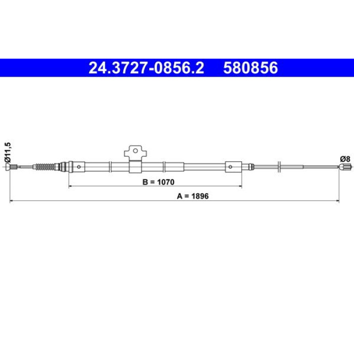 ATE 24.3727-0856.2 Seilzug, Feststellbremse