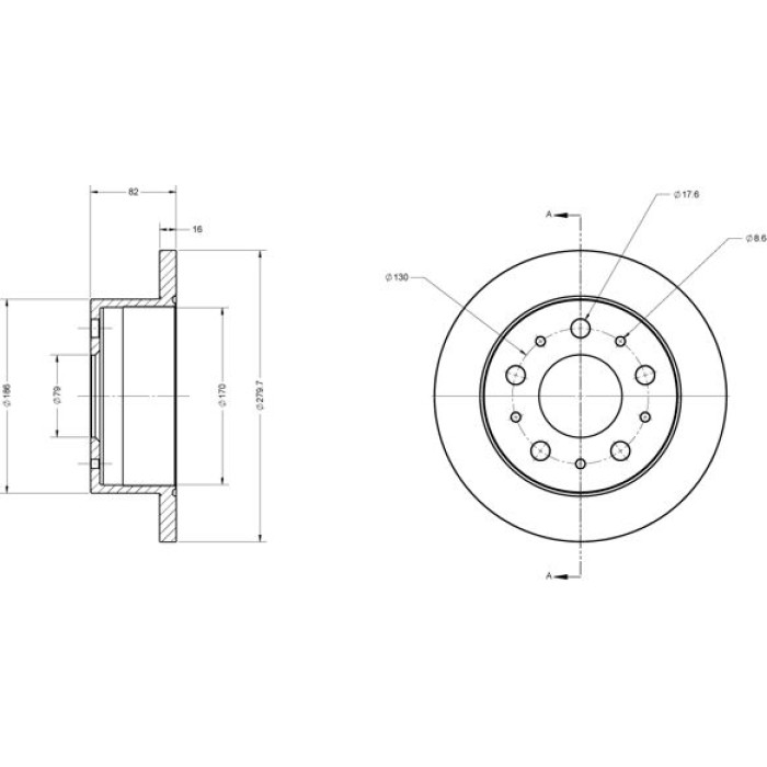 Metzger 6110338 Bremsscheibe