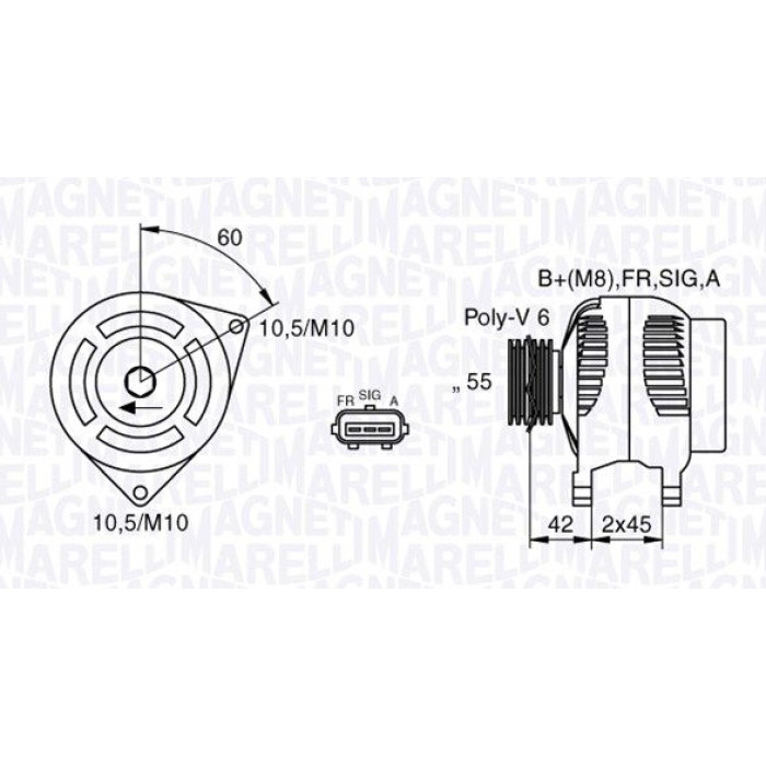 Magneti Marelli 063377416010 Generator