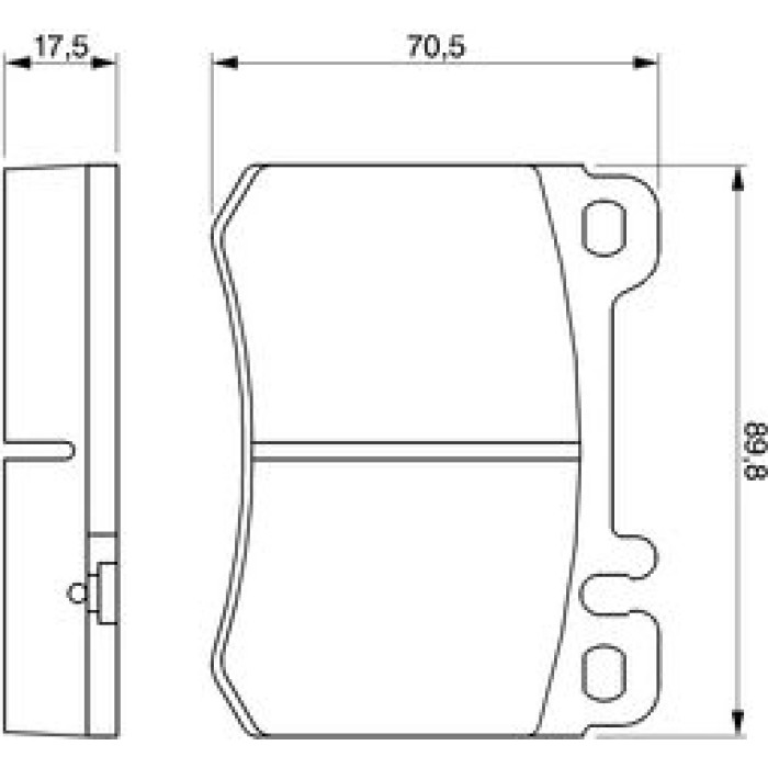 BOSCH 0 986 460 959 Bremsbelagsatz, Scheibenbremse BOSCH 0 986 460 959 Bremsbelagsatz, Scheibenbremse