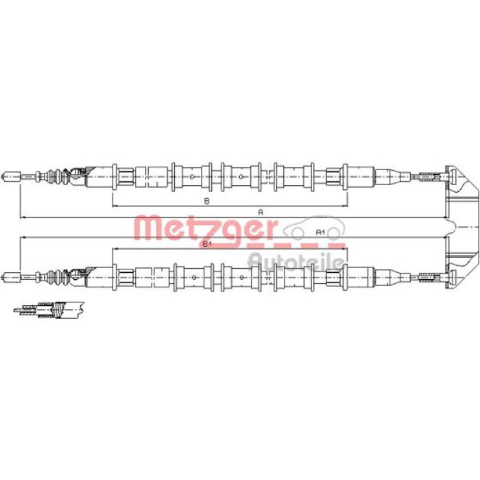 Metzger 11.5933 Seilzug, Feststellbremse