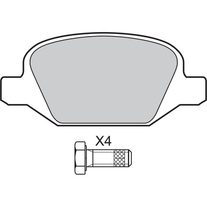 Valeo 598407 Bremsbelagsatz, Scheibenbremse