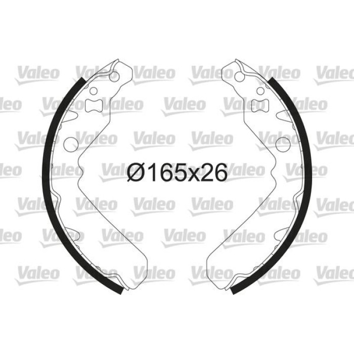 Valeo 564228 Bremsbackensatz Valeo 564228 Bremsbackensatz