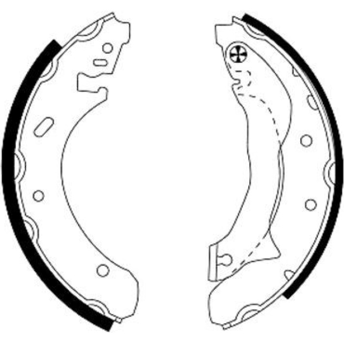 Textar 91046400 Bremsbackensatz Textar 91046400 Bremsbackensatz