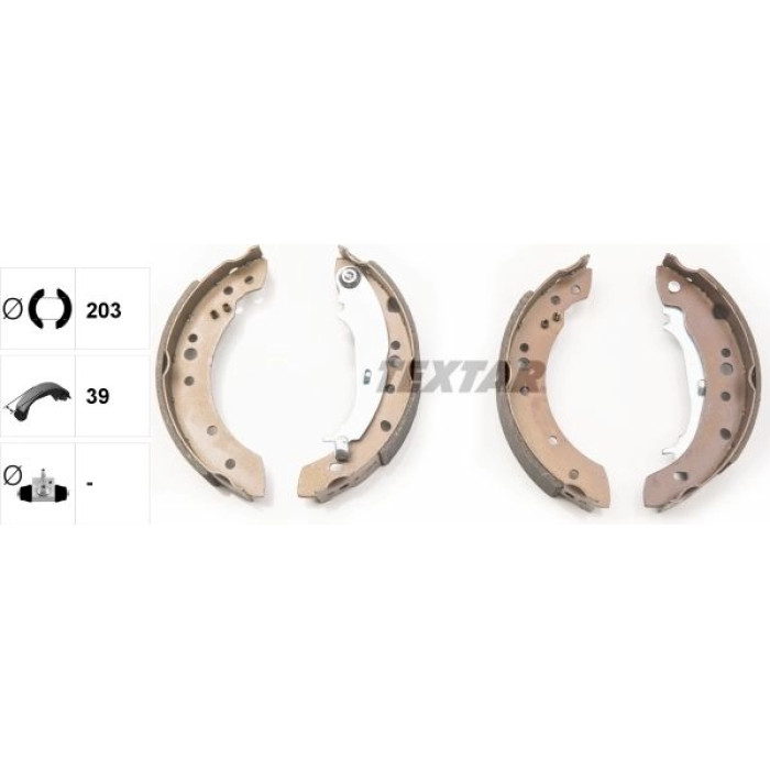 Textar 91068800 Bremsbackensatz Textar 91068800 Bremsbackensatz