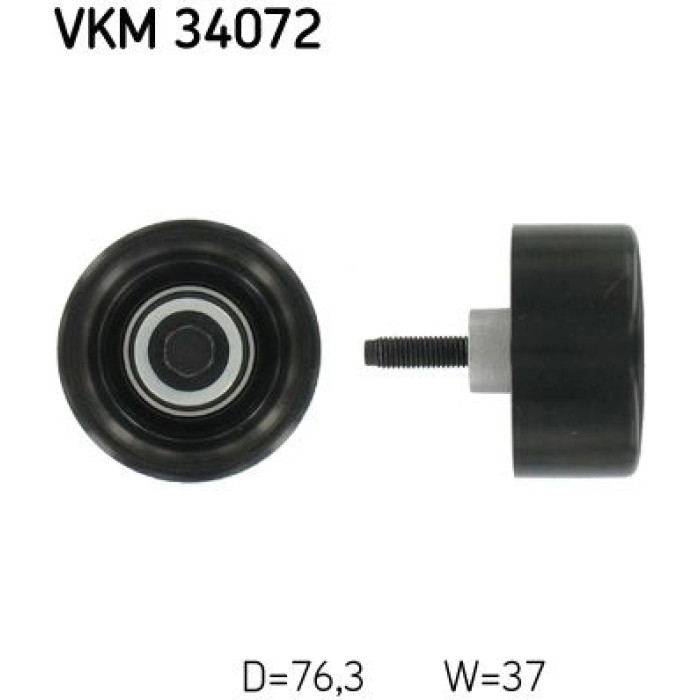 SKF VKM 34072 Umlenkrolle/Führungsrolle, Keilrippenriemen